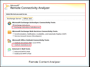 Remote Connectivity Analyzer